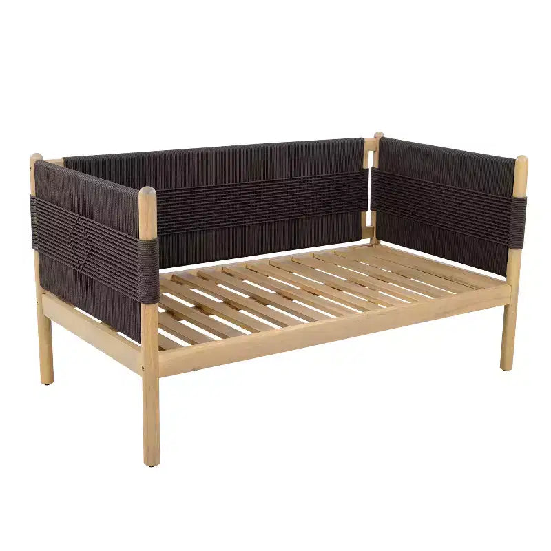 Christopher Knight Home Dahyun, ensemble de 4 sièges d'extérieur modernes en bois d'acacia avec table à lattes