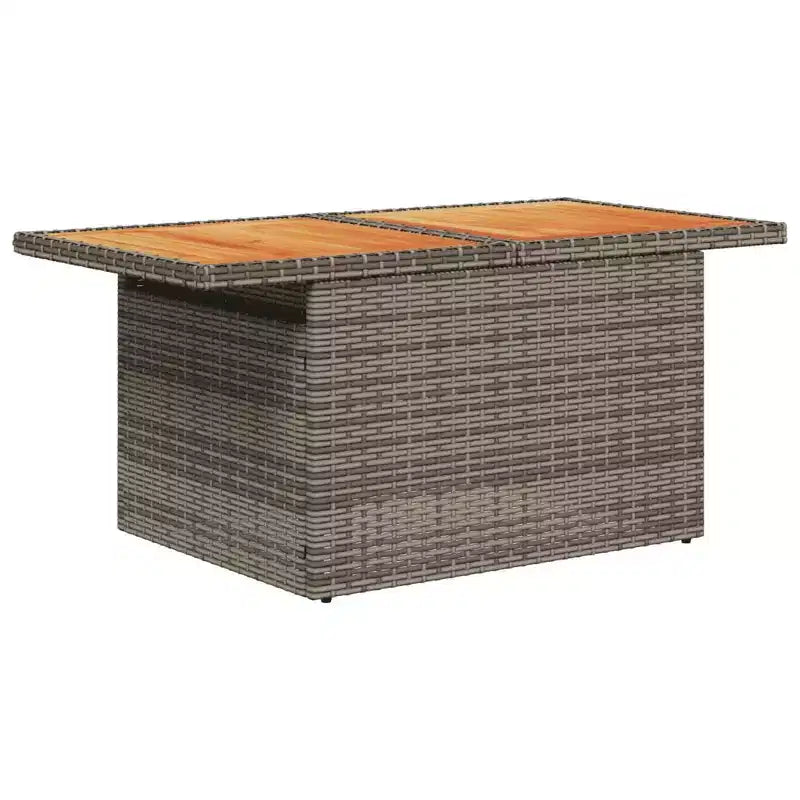 vidaXL Ensemble de canapés de jardin en résine tressée 7 pièces Accoudoirs réglables