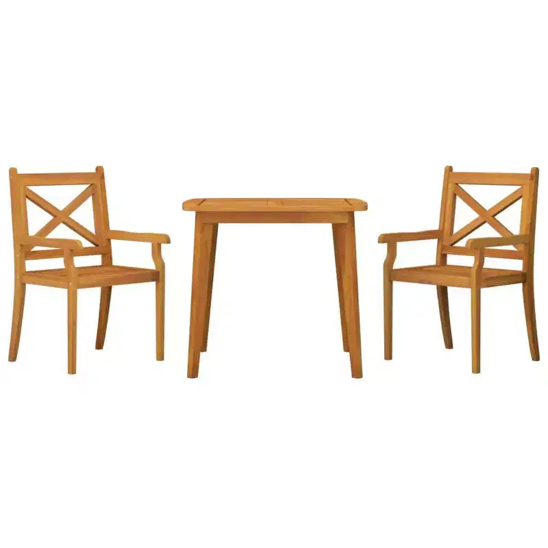 vidaXL Ensemble de salle à manger d'extérieur en bois d'acacia massif