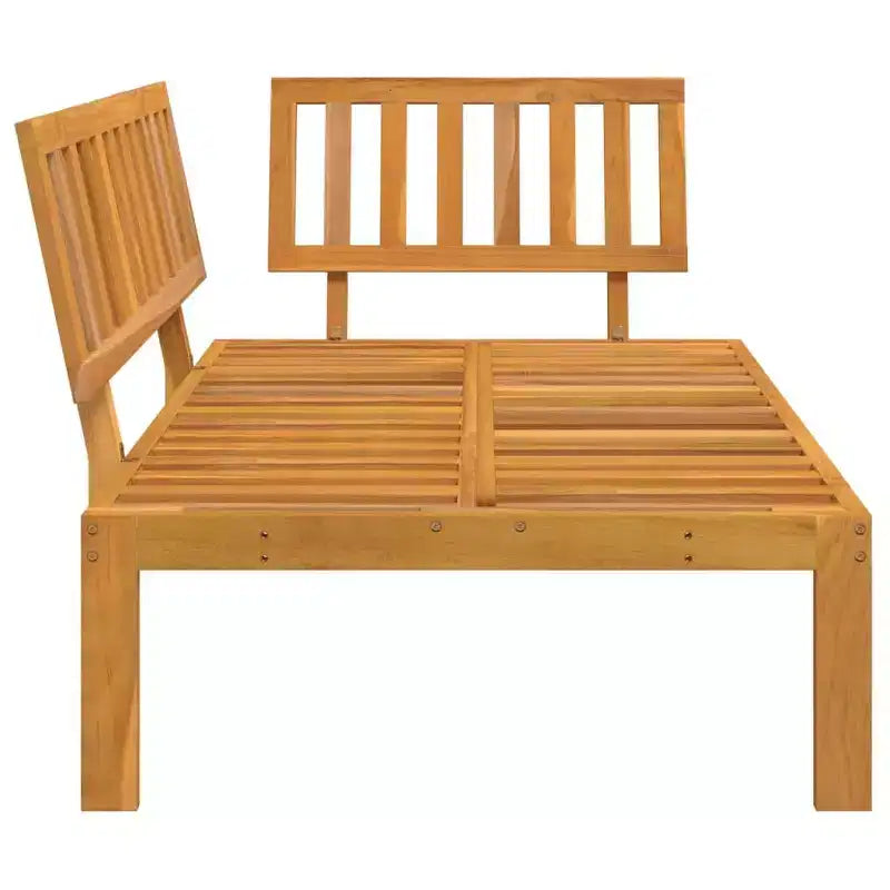 vidaXL Canapé de jardin Bois d'acacia massif Coussins
