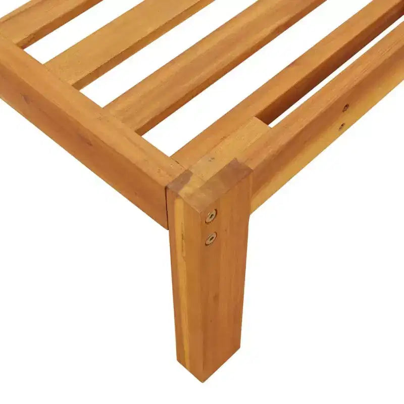 vidaXL Canapé de jardin Bois d'acacia massif Coussins