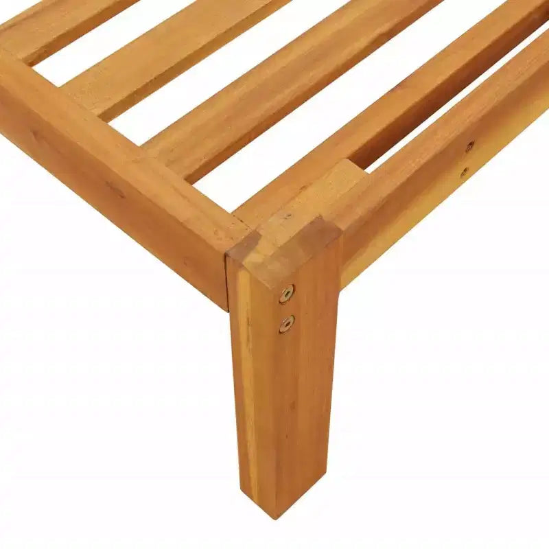 vidaXL Canapé de jardin Bois d'acacia massif Coussins