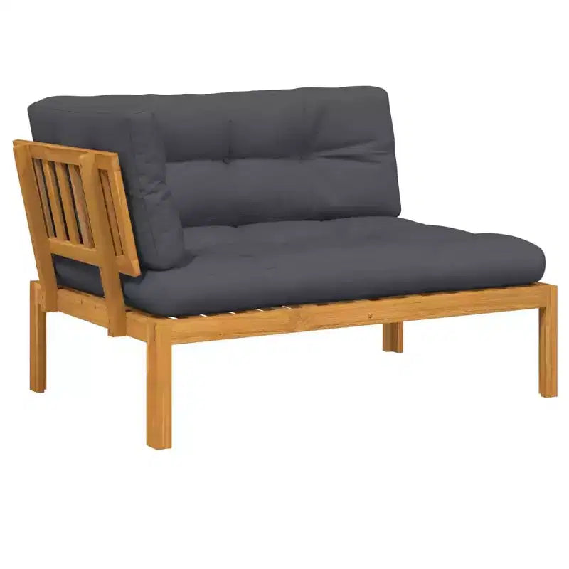 vidaXL Canapé de jardin Bois d'acacia massif Coussins