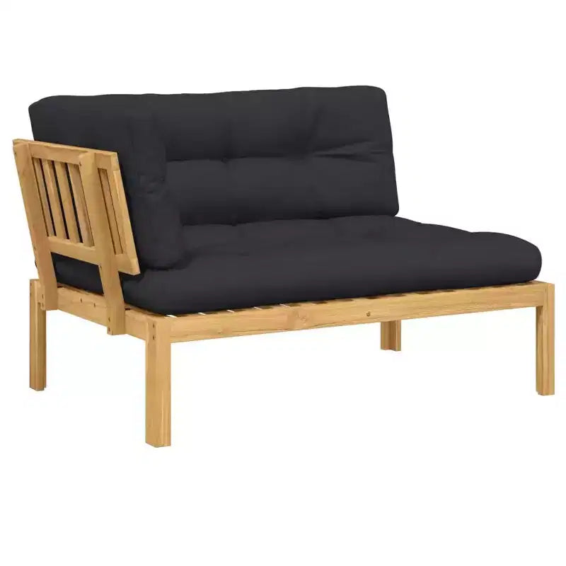 vidaXL Canapé de jardin Bois d'acacia massif Coussins