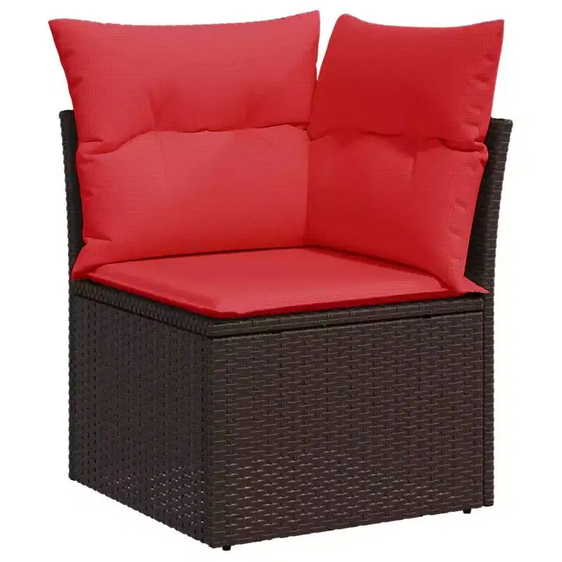 vidaXL Garden Sofa PE Rattan Medium Modular Garden Sofa Square