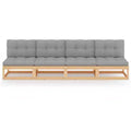 vidaXL Garden Sofa Solid pinewood Large Durable Garden Sofa
