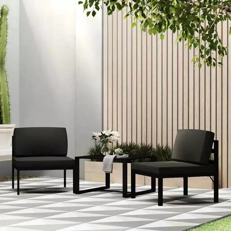 vidaXL Canapé d'angle Aluminium 70 x 70 x 64,5 cm