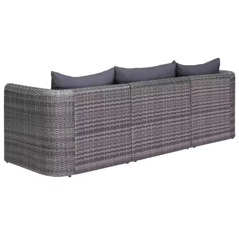 vidaXL Salon de jardin modulable en résine tressée