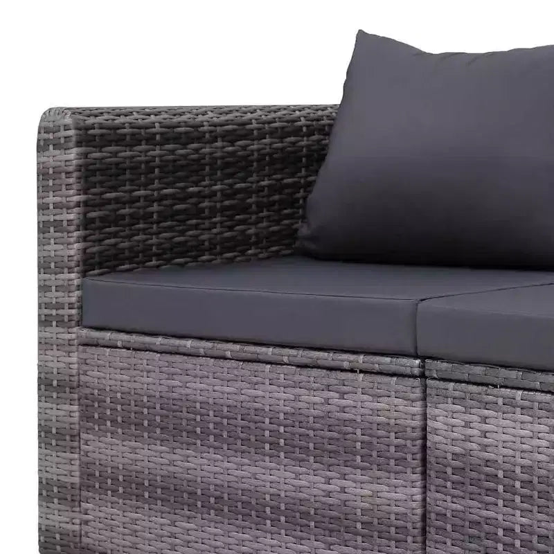 vidaXL Salon de jardin modulable en résine tressée