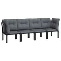 vidaXL Coffee Table Steel Outdoor Garden Terrace Furniture Modern Patio