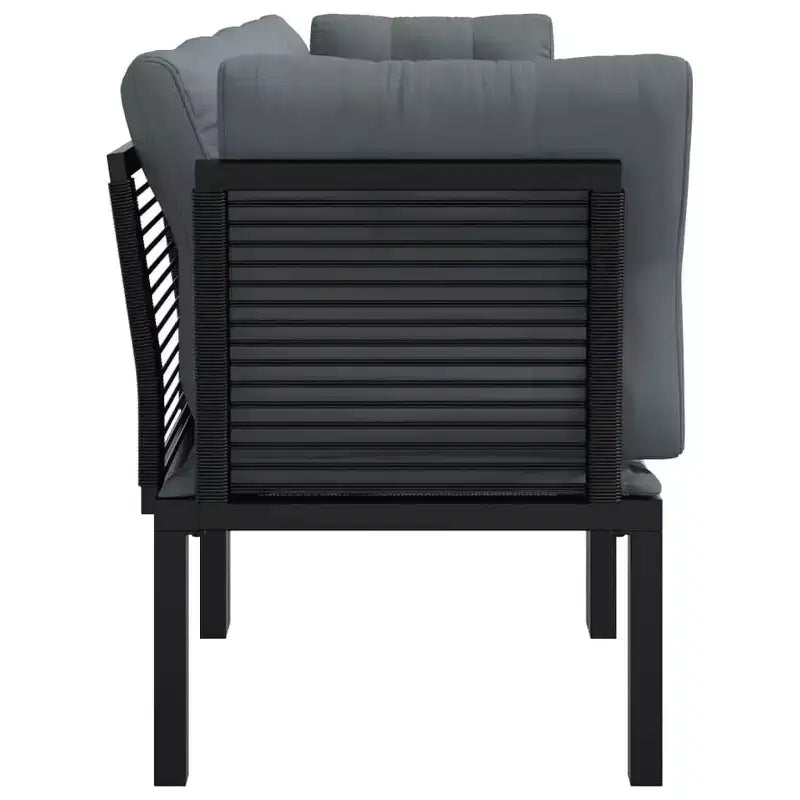 vidaXL Table basse Acier Extérieur Jardin Terrasse Mobilier Patio Moderne