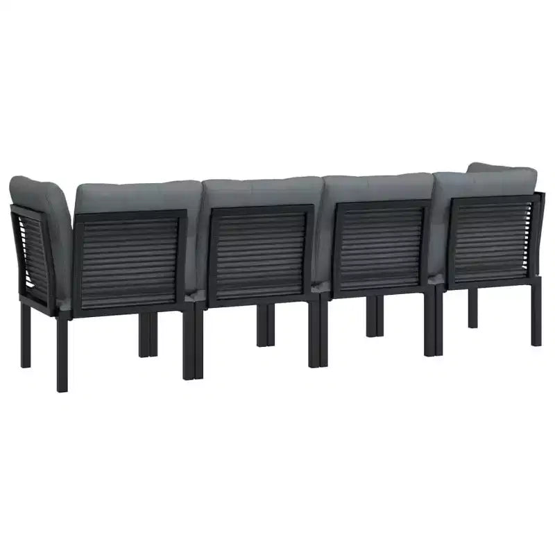 vidaXL Table basse Acier Extérieur Jardin Terrasse Mobilier Patio Moderne