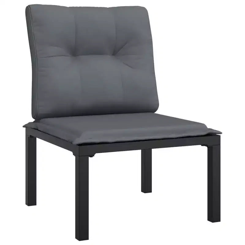 vidaXL Table basse Acier Extérieur Jardin Terrasse Mobilier Patio Moderne