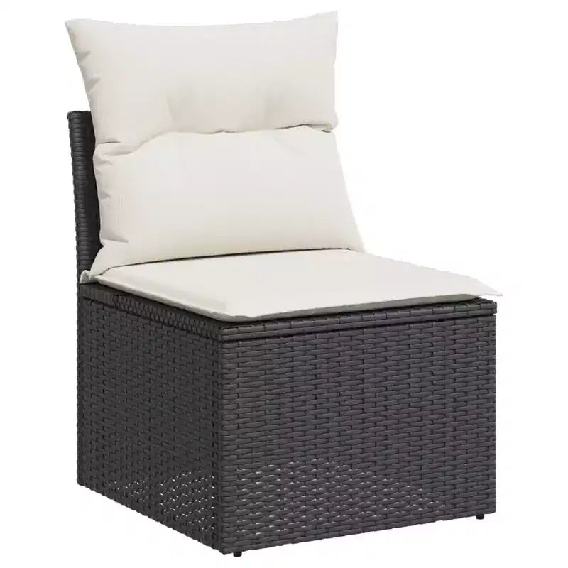 Ensemble de canapé de jardin modulable vidaXL avec rangement et coussins