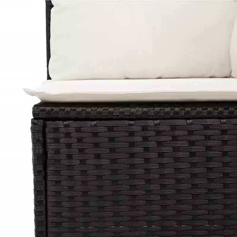 Ensemble de canapé de jardin modulable vidaXL avec rangement et coussins