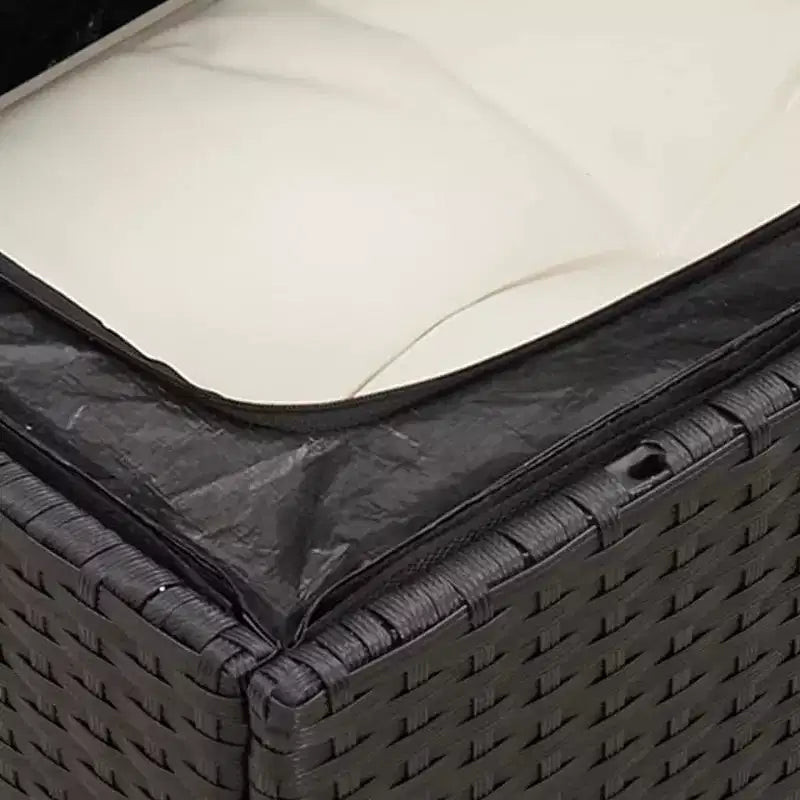 Ensemble de canapé de jardin modulable vidaXL avec rangement et coussins