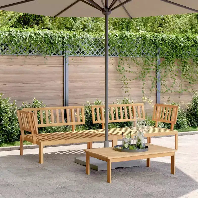 vidaXL Canapé d'angle en palette Bois d'acacia massif anthracite 100 % polyester