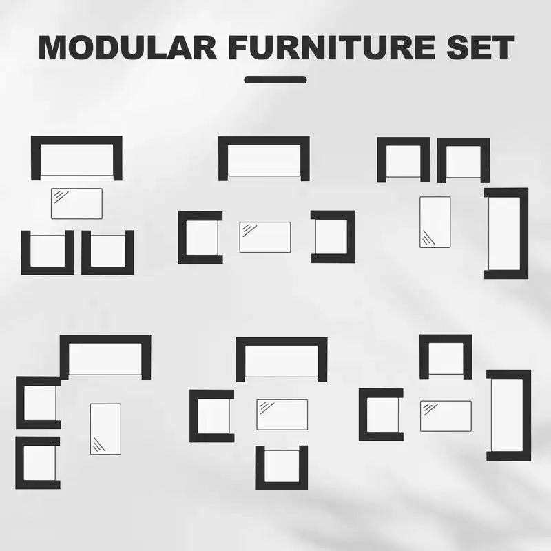 Ensemble de meubles de patio en rotin 4 pièces - Canapé d'extérieur, 2 chaises et table basse avec coussins pour jardin, cour ou véranda
