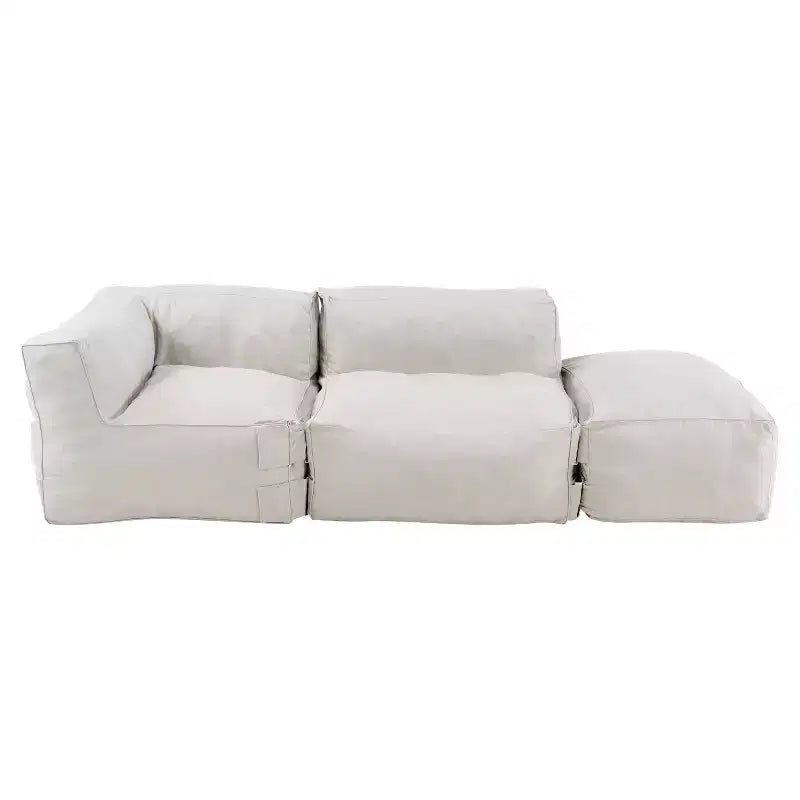 Christopher Knight Home Lisette, Canapé modulaire sectionnel 3 places moderne en oléfine de 264 cm pour terrasse, style pouf
