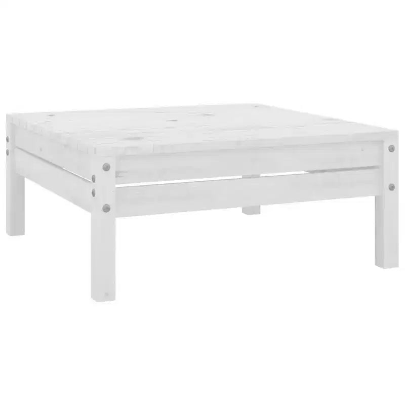 vidaXL Salon de jardin modulaire 7 pièces en pin massif blanc