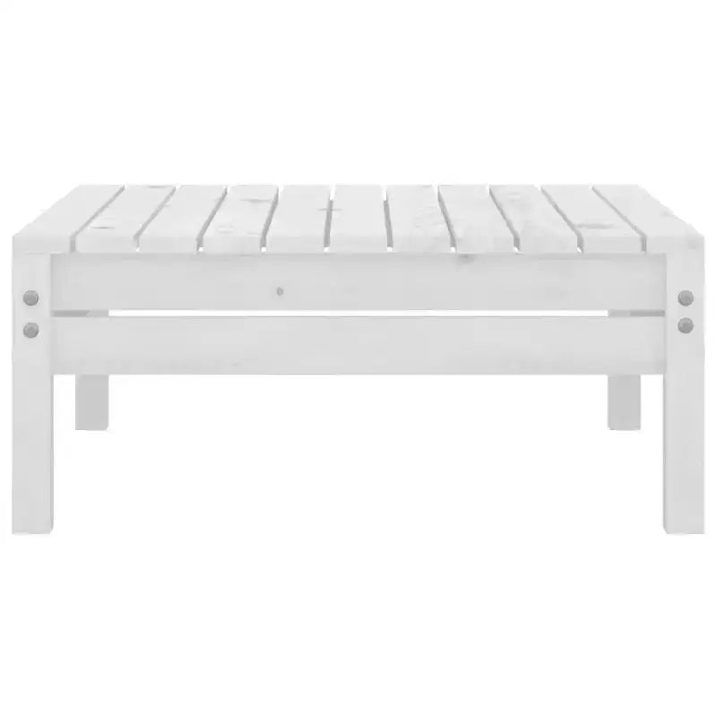 vidaXL Salon de jardin modulaire 7 pièces en pin massif blanc
