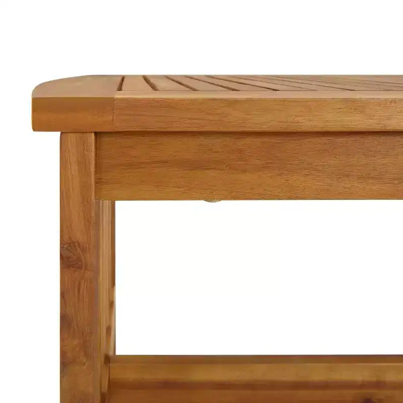 vidaXL Salon de jardin Marron Bois d'acacia massif Moyen Durable