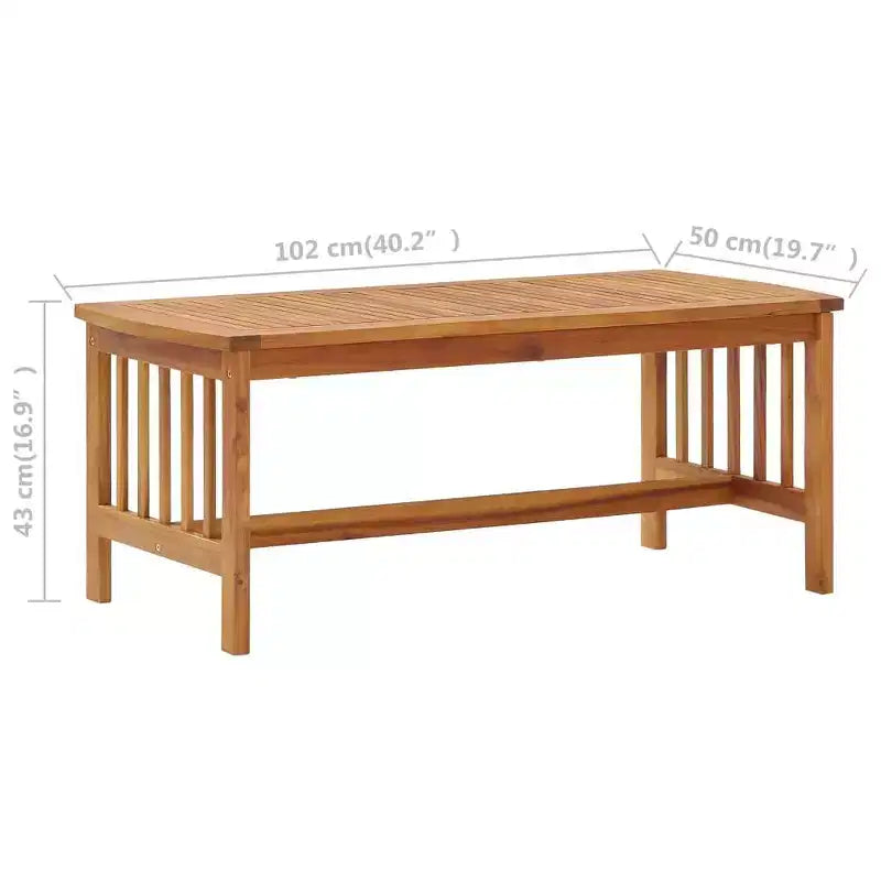 vidaXL Salon de jardin Marron Bois d'acacia massif Moyen Durable