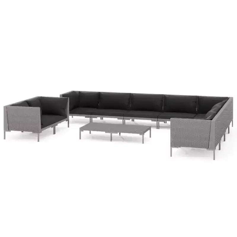 vidaXL Garden Lounge Set Dark Grey