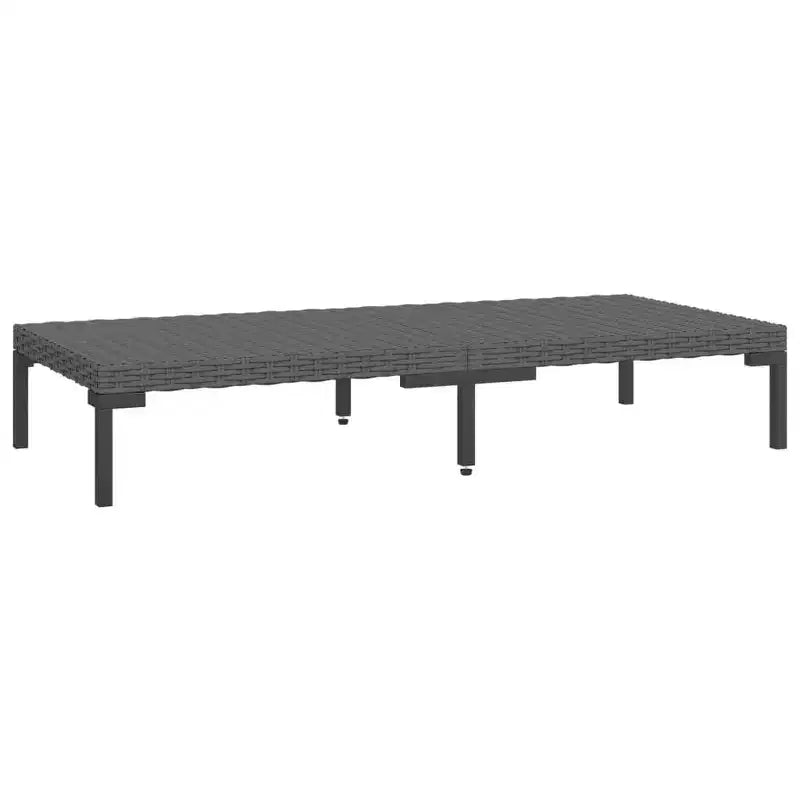vidaXL Salon de jardin gris foncé