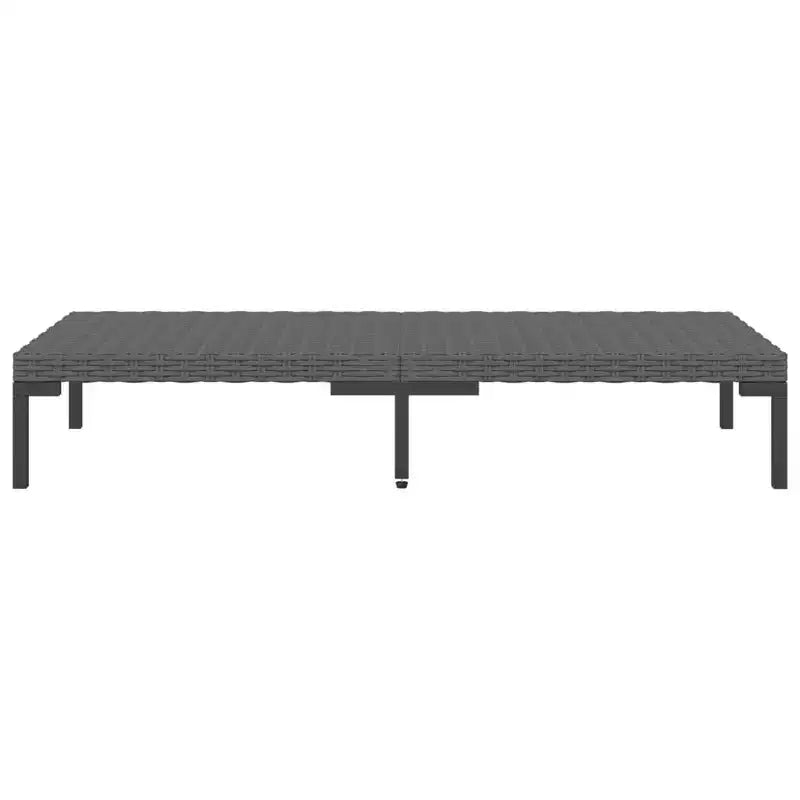 vidaXL Salon de jardin gris foncé