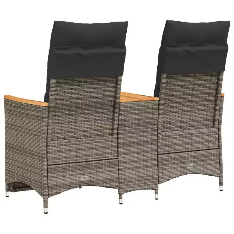 vidaXL Canapé de jardin inclinable gris