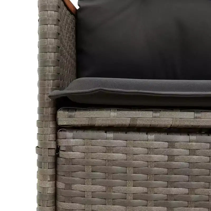 vidaXL Canapé de jardin inclinable gris