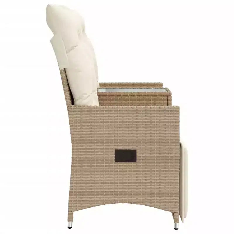 vidaXL Canapé de jardin inclinable Beige