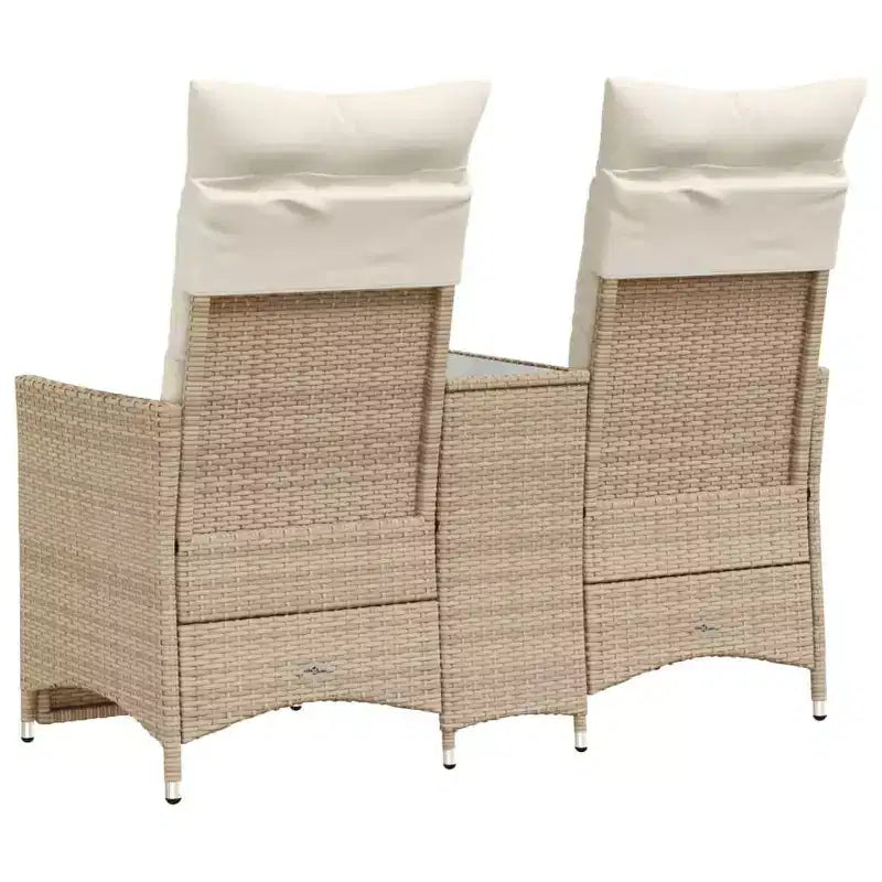vidaXL Canapé de jardin inclinable Beige