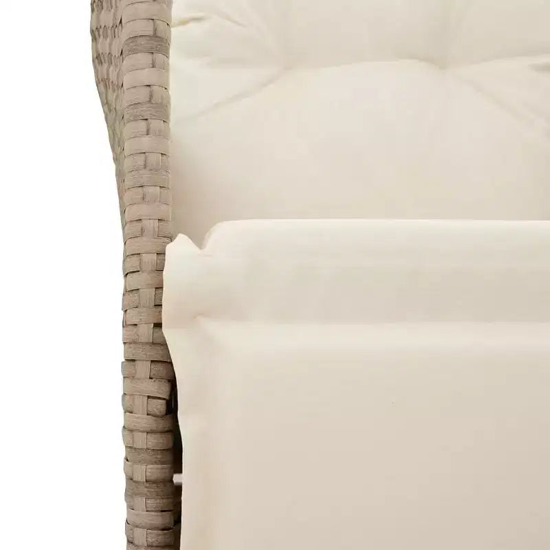 vidaXL Canapé de jardin inclinable Beige