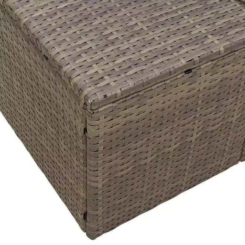 vidaXL Canapé de jardin avec coussin 184 x 62 x 69 cm Résine tressée