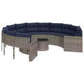 vidaXL Patio Sofa PE rattan Large UV resistant materials