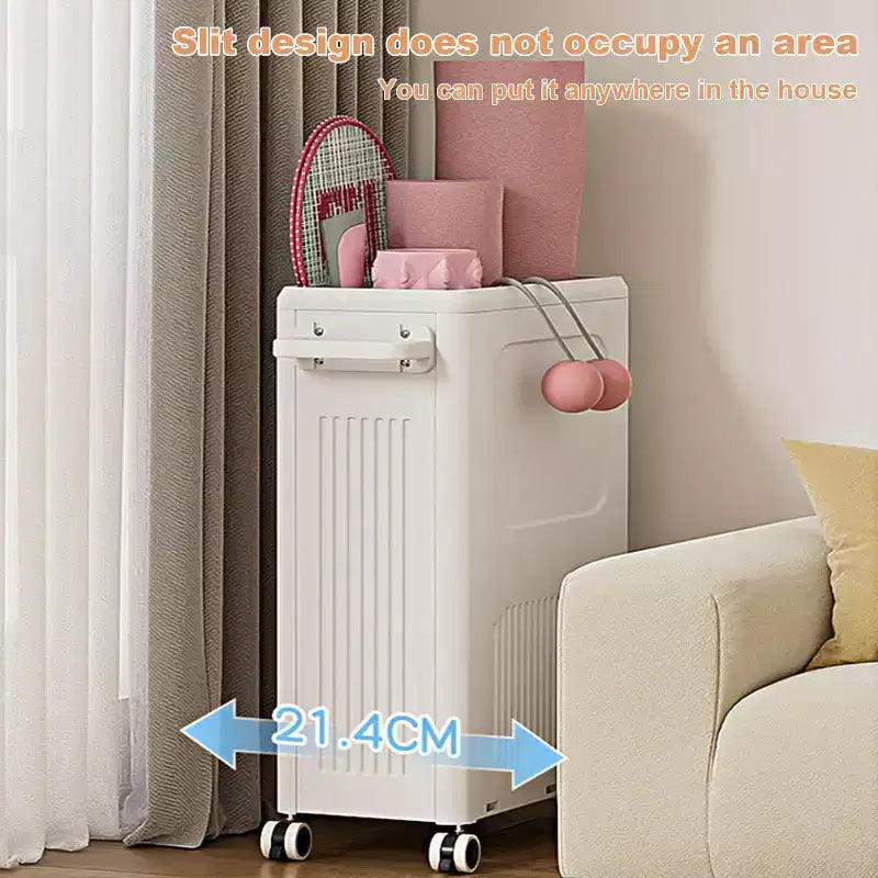 Lot de 2 grands paniers à linge roulants avec couvercle, panier à linge pliable de 123 L en plastique avec roulettes, organisateur sans installation pour buanderie à domicile