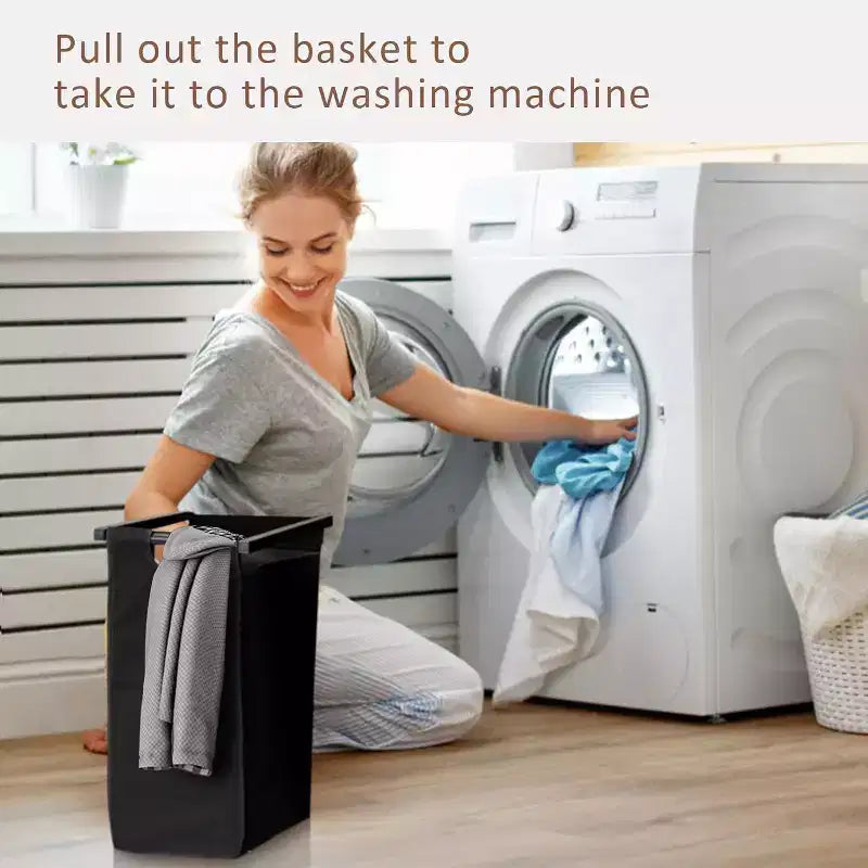 Grand panier à linge avec étagère réglable 2/3/4 paniers amovibles en oxford et compartiments pour salle de bain, chambre, dortoir