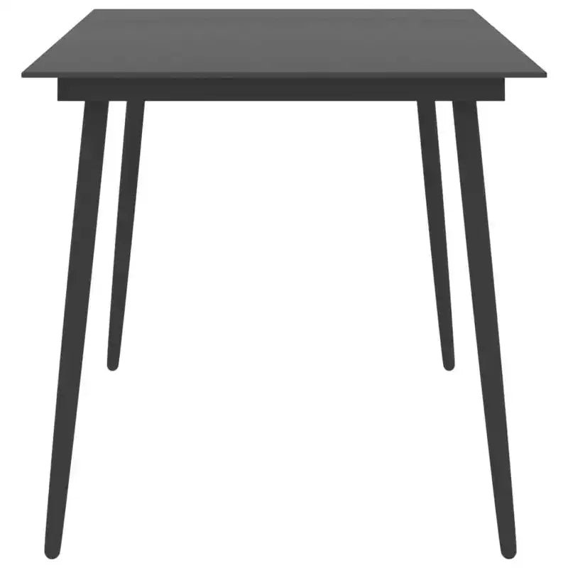 vidaXL Ensemble de salle à manger d'extérieur 5 pièces noir et marron