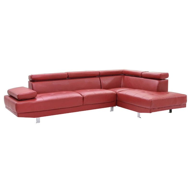 Canapé sectionnel en L 2 pièces en similicuir Riveredge de 277 cm de large - 76L x 109W x 28H