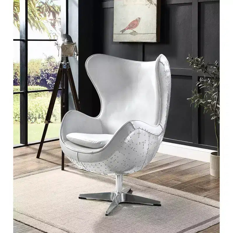 Fauteuil d'appoint Brancaster 33,5 po : Acme Furniture, aucun assemblage requis, base pivotante, bois composite