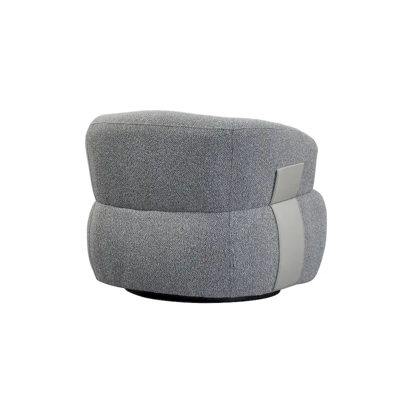 Fauteuil moderne Kieon 33W 360 pivotant en forme de tonneau - Lot de 2