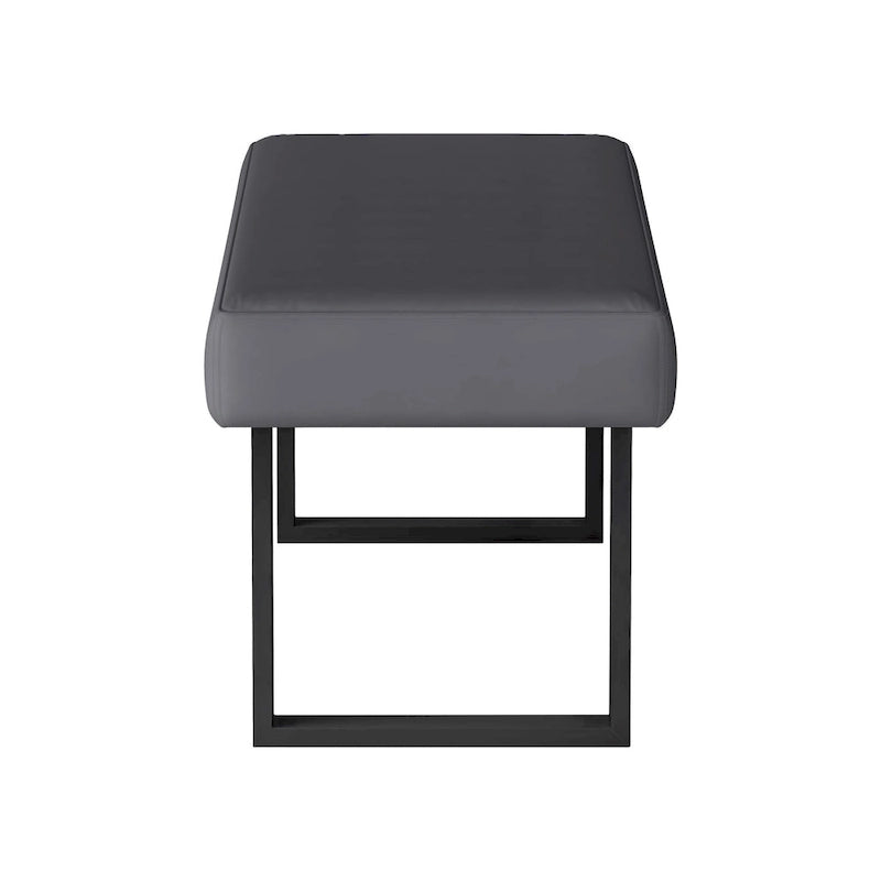 Ensemble de salle à manger Lillian 3 pièces gris brillant Somette avec table, coin repas et banc