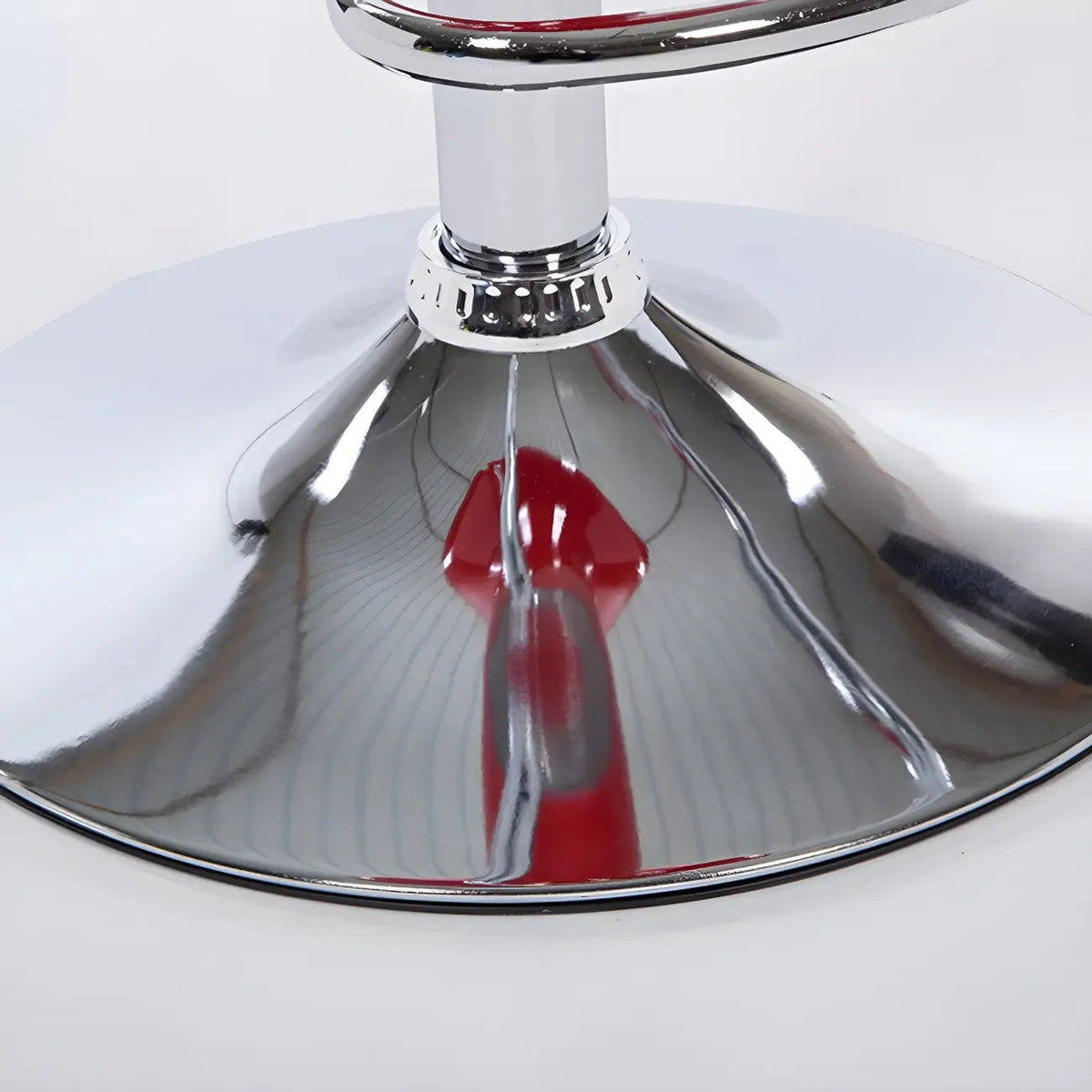Tabouret de bar pivotant en plastique chromé réglable en hauteur