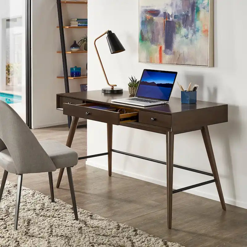 Bureau Aksel en bois à 3 tiroirs par iNSPIRE Q Modern