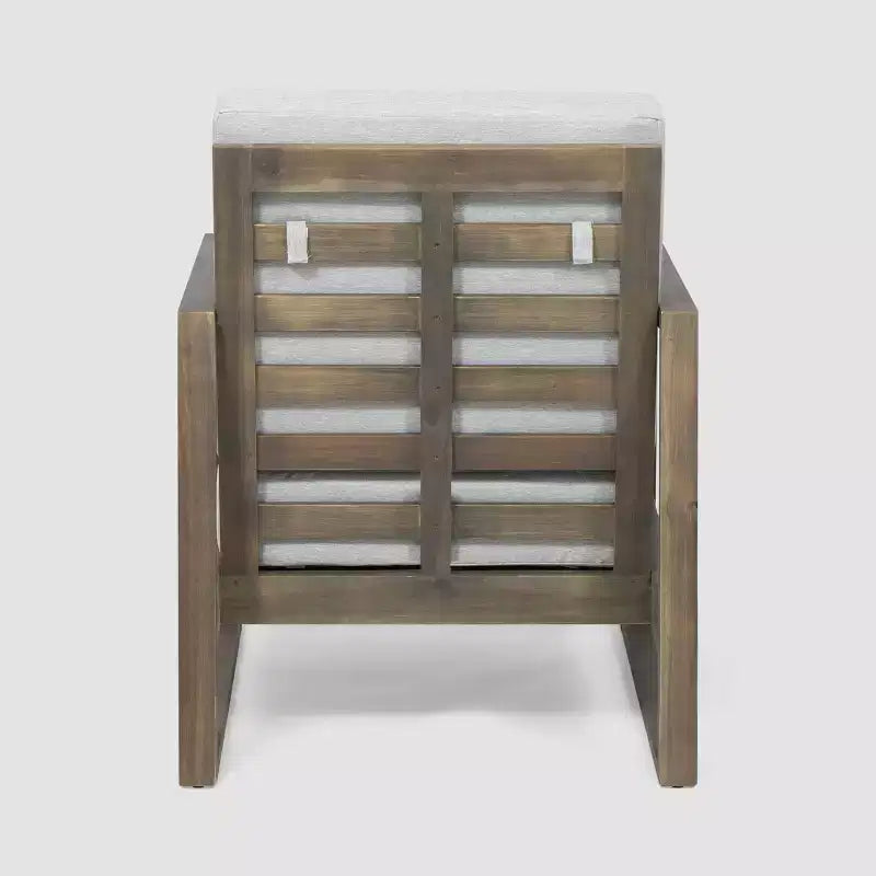 Ensemble de conversation d'extérieur 6 pièces en bois d'acacia belge – Christopher Knight Home