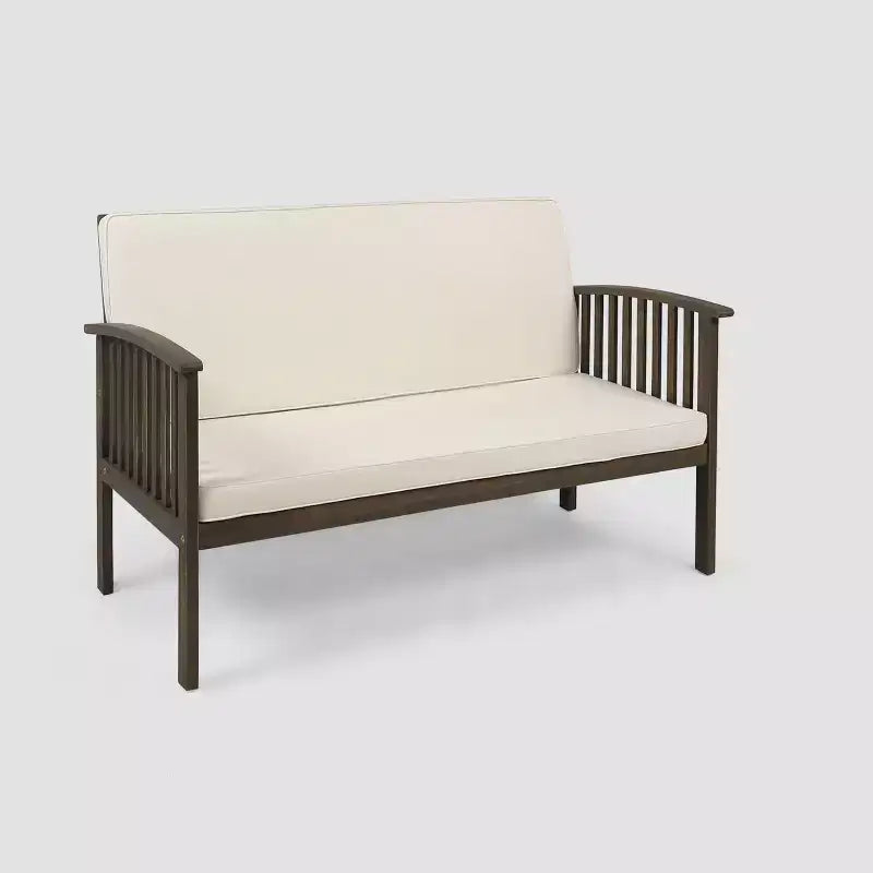 Causeuse et table basse en acacia 2 pièces Carolina - Christopher Knight Home