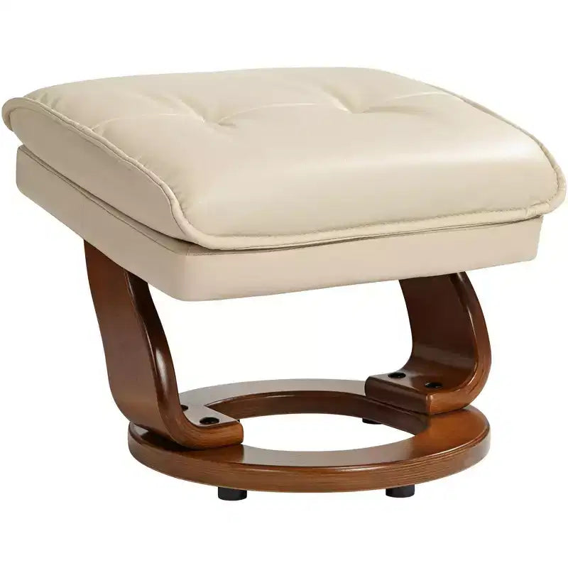 Pouf pivotant en similicuir Stucco, fauteuil inclinable moderne, fauteuil ergonomique à dossier inclinable, chambre, salon