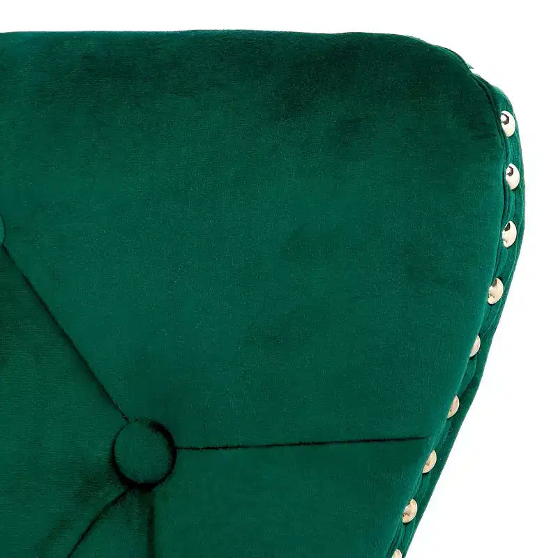 Chaises de salle à manger capitonnées en velours (lot de 2)